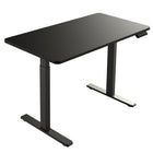 Ezywork - Bureau debout électrique à pièce entière - Cadre noir / Dessus noir-Plage de réglage en hauteur : 28,75" - 47,6" (73cm - 121cm)