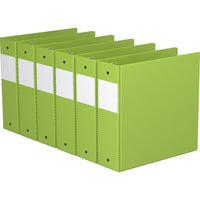 Davis Group Super économie, Reliure à anneaux ronds 3 po, paquet de 6 – Vert Lime-3 Reliure À Anneaux