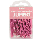 JAM Paper – Trombones géants, rose, 6 paquets de 75, total de 450 (42186873g)-Longueur : 2 po
