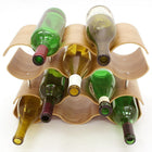 Cathay Importers Bentwood vague 10 bouteilles casier à vin, 9,75 " H x 15" W x 6" D-Design contemporain pour compléter toute maison, cuisine ou cave à vin