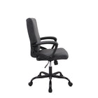 Brassex - Chaise de travail Jace, anthracite-Accoudoirs fixes
