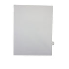 Mark Maker – Onglets séparateurs juridiques blancs, 1/26 onglets, format lettre, sans trous, lettre U, 25/paquet-Onglets séparateurs blancs, 1/26 onglets