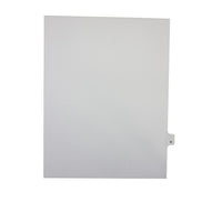 Mark Maker – Onglets séparateurs juridiques blancs, 1/26 onglets, format lettre, sans trous, lettre U, 25/paquet-Onglets séparateurs blancs, 1/26 onglets
