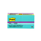 Post-it - Feuillets super collants, collection Éclat de lumière, 1 7/8 po x 1 7/8 po, 720 feuillets/bloc, paquet de 8-Les Feuillets super collants Post-it offrent deux fois plus d’adhérence