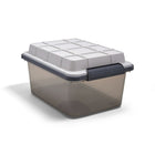 TRU RED – Bac de rangement étanche et résistant à la poussière, 16,8 l, avec couvercle verrouillable-Modulaire, emboîtable et empilable pour tirer le meilleur parti de l'espace limité