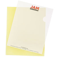 JAM PaperMD – Pochette de plastique, 9 x 11 1/2 po, jaune, 120/paquet-Matériau : Plastique