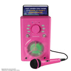 Machine de karaoke Bluetooth Singsation classique avec microphone filaire - Rose-Fonctionne avec toutes les applications de karaoke ou se couple à votre smartphone ou tablette