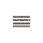 Trend Enterprises - Bordure ondulée Terrific, prématernelle à 3e secondaire, 4 couleurs vives sur fond noir, 96/paquet (T-92919)-Taille : 39 long. (pi) x 2 1/4 larg. (po)