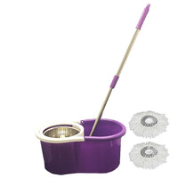 Smart-Link- 360 degrés Spin Mop et Twist facile Spinning inox seau sec, violet-Option estoc pole pour plus de contrôle, soit sec méthode la mop rapide et efficace si vous pouvez continuer de nettoyage