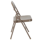 Flash Furniture - Chaise pliante en métal de série Hercules, beige, paq./4 (4BDF002BGE)-Cadre à double entretoise
