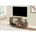 Monarch Specialties - 2611 Meuble Tv - 48 po L/Faux Bois Brun/1 Tiroir-Materiau : panneaux de particules, metal ; finition : aspect bois vieilli marron