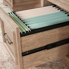Sauder - La Collection Rollingwood Bureau Ministre - Finition Brushed Oak-Fini sur tous les côtes pour d'emplacement polyvalentes.