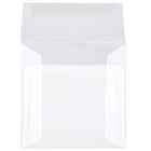 JAM Paper Enveloppes translucides, 5 x 5 po, transparent, 250/paquet-Intérieur vierge où écrire un mot personnalisé