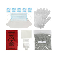 Trousse Ziplock de nettoyage des fluides corporels présentant des biorisques-Fait en acier inoxydable de première qualité