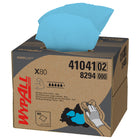 Wypall - Chiffons robustes X80 Power Clean (41041), boîte BRAG, bleus, 160 feuilles-Les chiffons jetables nettoient l'huile, la salete, la crasse et les solvants, tout en resistant aux produits nettoyants puissants