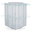 Azar - Tour de cheville interlock avec base et crochets tournants - 14 po x 14 po x 20 po - clair-Vendu en multiples de: 1
