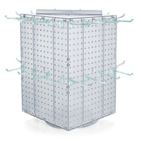 Azar - Tour de cheville interlock avec base et crochets tournants - 14 po x 14 po x 20 po - clair-Vendu en multiples de: 1