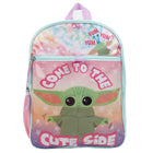 Bioworld Ensemble de sac à dos 5 pièces - 16 po - Star Wars The Mandalorian Cute Grogu-Caractéristiques: Bretelles réglables pour plus de confort. Fabriqué à partir de tissu durable de haute qualité qui permet un nettoyage facile.