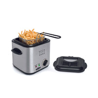 Salton - Friteuse compacte, 1 l-Idéal pour les frites, les rondelles d’oignon, le poulet, le poisson, les beignes et autres