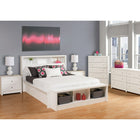 Prepac – Banc de rangement Calla, blanc-Produit fait de bois composite, conforme aux normes CARB