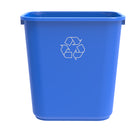 Staples - Corbeille à recyclage - bleu - 7 gallons-la taille de 7 gallons offre un espace suffisant pour jeter les déchets recyclables sans avoir à les vider fréquemment