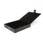 Ashlin® Boîte à six stylos Tivoli, noir-Conçue pour accueillir 6 stylos de taille moyenne (ou cigares minces)