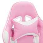 Chaise de jeu Ravagers de CorLiving - Rose/Blanc-Les roulettes à roulement doux et la base à 5 branches offrent une stabilité accrue et une plus grande liberté de mouvement