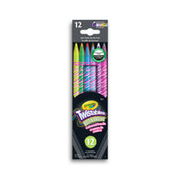 Crayola - Crayons de couleur Twistables Bold & Bright - Paquet de 12 -Twistables Crayola : Comprend 12 crayons de couleur Twistables aux couleurs vives et éclatantes!