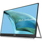 ASUS - Moniteur portable USB-C ZenScreen 24 po - MB249C-Plusieurs options de support et accessoires, notamment une poignée de transport/support intégrée, une pince en C réglable en hauteur avec réglage de l'axe Z et un kit de crochets de séparation pour un placement flexible. 