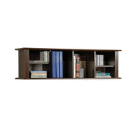 PrepacMC – Étagère de bureau montée au mur, 48 x 11 1/2 (po), espresso-Construction en bois composite laminé de couleur espresso