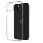 Spigen - Crystal Flex pour iPhone 15 Plus - Cristal Clair-La protection fine et transparente reste pratique pour les poches et l'adhérence