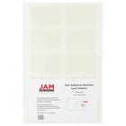 JAM Paper - Porte-cartes de visite auto-adhésifs - 2 po x 3 1/2 po - Transparent - Paquet de 30-Emballage anglais seulement