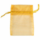 JAM Paper - Sacs transparents - Petit - 4 x 5 1/2 - Or - Vrac 96 sacs/boîte-Couleur : petit sac transparent doré.
