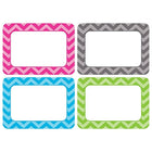 Ressources créées par l'enseignant Toutes les plaques/étiquettes nominatives 3 1/2" x 2 1/2" Chevron Multi-Pack-Un espace d'écriture plus grand est pratique lorsque vous les utilisez pour des étiquettes de nom, des étiquettes-cadeaux ou des étiquettes pour les portefeuilles d'étudiants ou les casiers