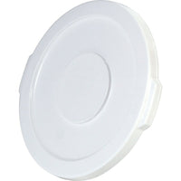 Couvercles Brute ronds, 16 dia. x 1 haut. (po), blanc, 1 lb, paq./5-Dimensions : 16 dia. x 1 haut. (po)