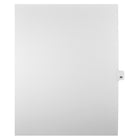 Markmaker - Intercalaires imprimes Legal, Blanc, 1/25th coupe, format lettre, sans trous, 25 tabs/PQT, 5 PQT/Boite, Numero 39-Intercalaires imprimes Legal