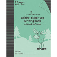 Louis Garneau - Cahiers d'écriture avec interlignes, 9 1/4 po x 7 1/4 po, 32 pages, vert, paq./48-Cahiers d'écriture avec interlignes, couverture laminée et papier épais