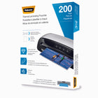 Fellowes - Offre groupée avec plastifieuse 12,5 po et 200 pochettes 3 mil format Lettre-Arrêt automatique permet d’économiser de l’énergie et de prévenir une surchauffe de la machine