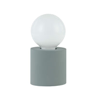 Dainolite - Lampe de table à incandescence moderne Tonya, 1 lumière, gris-Aucun assemblage requis