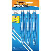 BiC® - Ruban correcteur Wite-Out® Exact Liner®, paq./3-Combine la fonctionnalité d'un stylo et les avantages d'un film correcteur