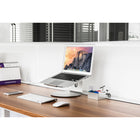 ShoppingAll - Support ergonomique pour ordinateur portable avec base pivotante à 360° Argent-9