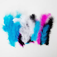CTG Brands – Plumes assorties, de la collection de bricolage pour enfants, 7 po x 8 po, multicolore, paq./12-Matériau : plumes non toxiques, doux et léger