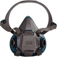 3M - Respirateur À Demi-Masque Série 6500, Silicone, Petit, paquet de 3-Matériau du masque Silicone