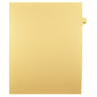 Markmaker - Intercalaires imprimes Legal, Chamois, 1/25th coupe, format lettre, sans trous, 25 tabs/PQT, 5 PQT/Boite, Numero 105-Intercalaires imprimes Legal