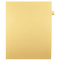 Markmaker - Intercalaires imprimes Legal, Chamois, 1/25th coupe, format lettre, sans trous, 25 tabs/PQT, 5 PQT/Boite, Numero 105-Intercalaires imprimes Legal