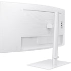 Samsung - Moniteur incurvé ViewFinity S65TC 5 ms 100 Hz de 34 po - Blanc chaud-Travaillez, apprenez et jouez sans avoir besoin de périphériques supplémentaires.