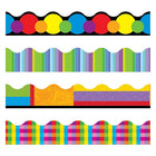 Pack de variétés de tondeuses Trend Terrific, collage de couleurs, paquet de 8-Comprend les motifs Rainbow Plaid, Color Collage, Color Basics et Cool Stripes.