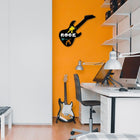 Cadre photo guitare de groupe rock,13x28,5po, noir-4