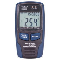 REED R6030-NIST Enregistreur de température et d'humidité-Ce vérificateur d'isolement de haute tension peut mesurer ou tester les tensions jusqu'à 5 000V et mesurer la résistance d'isolement jusqu'à 60GO. Ce produit comprend un certificat ISO avec toutes les données et les incertitudes.