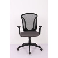 Brassex - Chaise de bureau Angelo, noir/gris-Colis standard